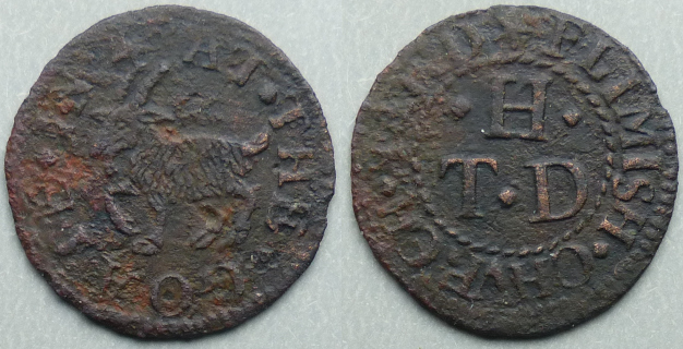 Flemish Churchyard, T H (D) AT THE GOATE farthing